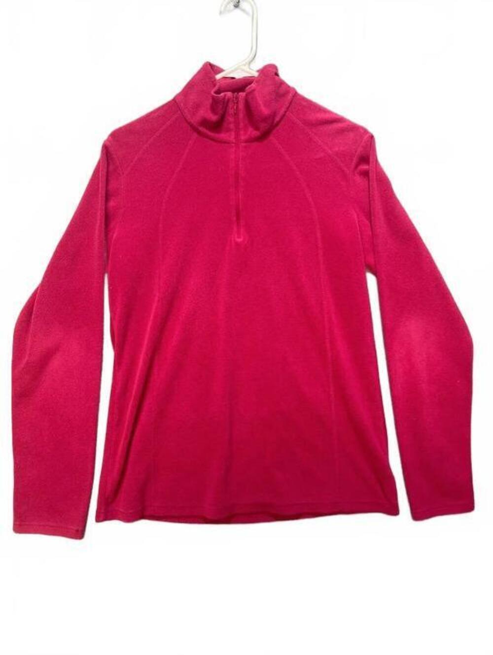Columbia Women's Fleece Pullover Half-Zip Pink Large